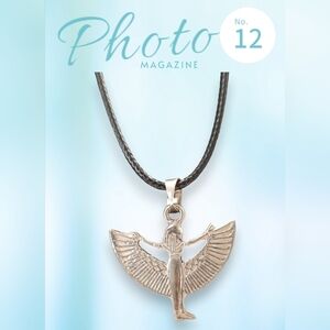 Egyptian silver necklace (Isis)